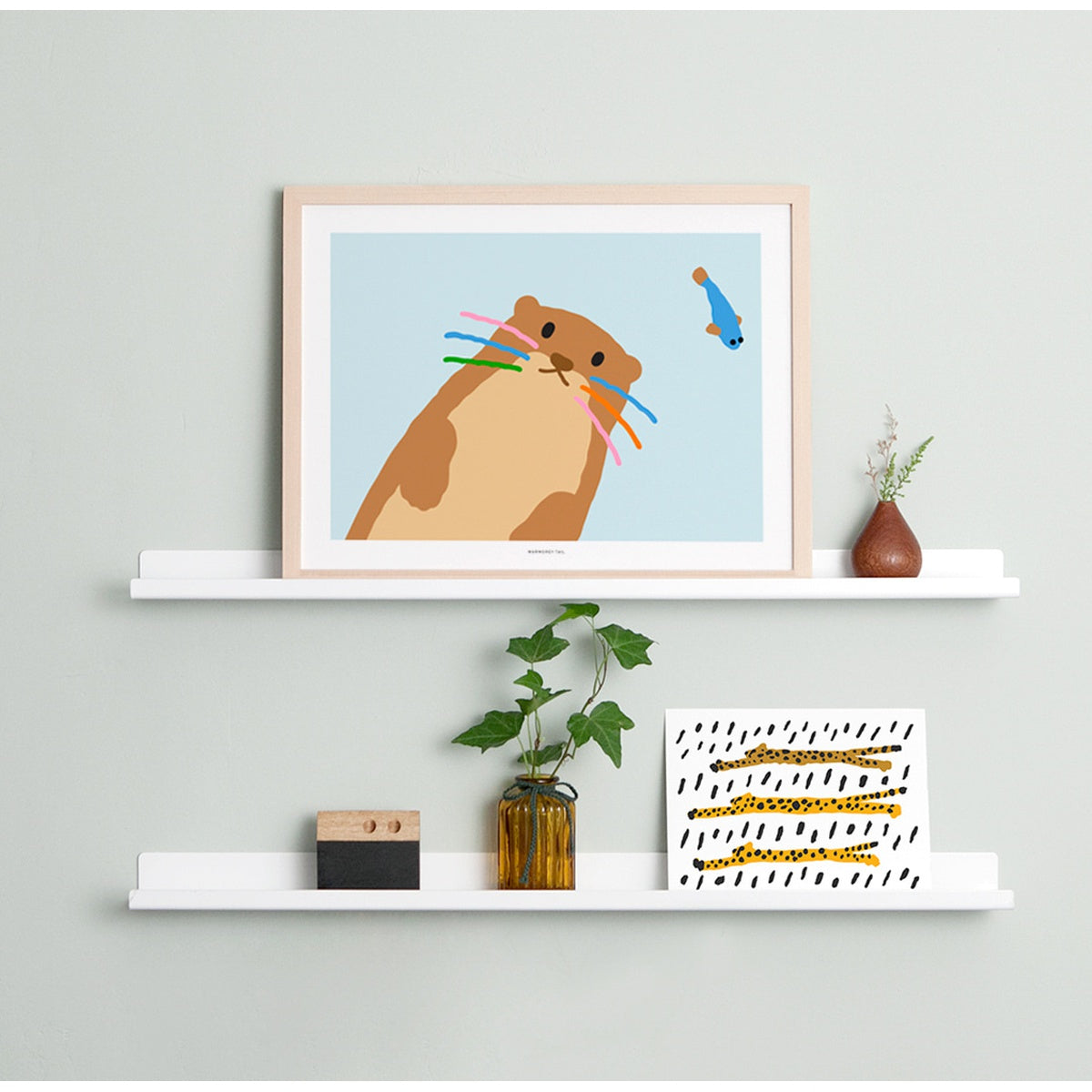 OTTER - LIGHT BLUE POSTER