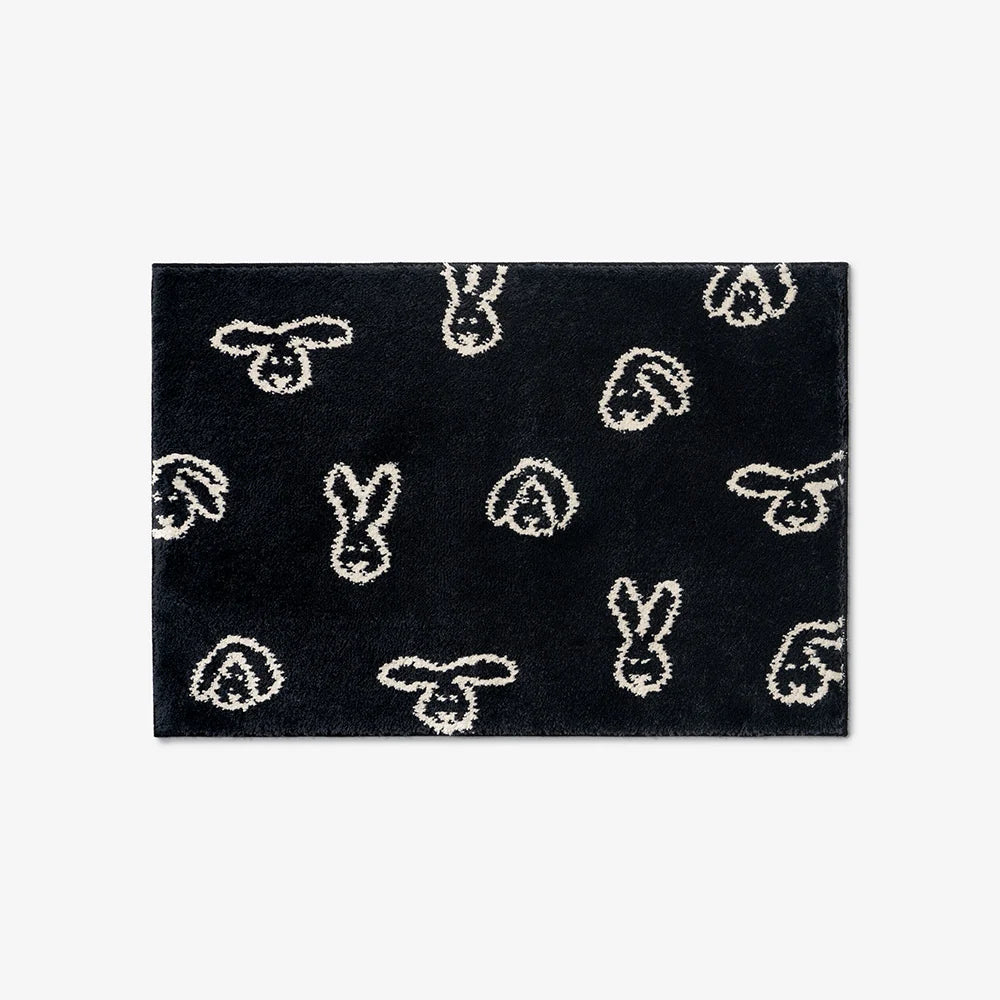 BUNNY BUNNY DOORMAT - BLACK (65x45cm)
