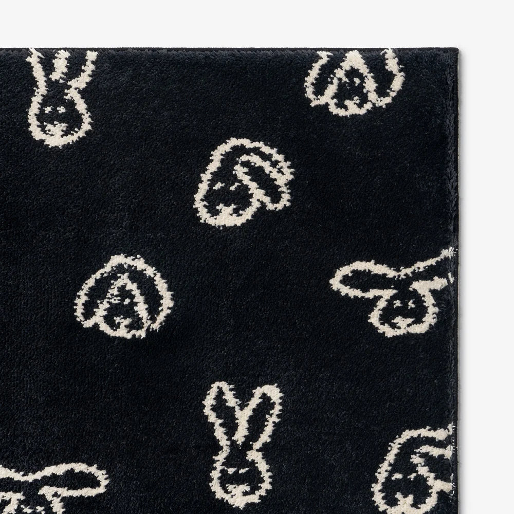 BUNNY BUNNY DOORMAT - BLACK (65x45cm)